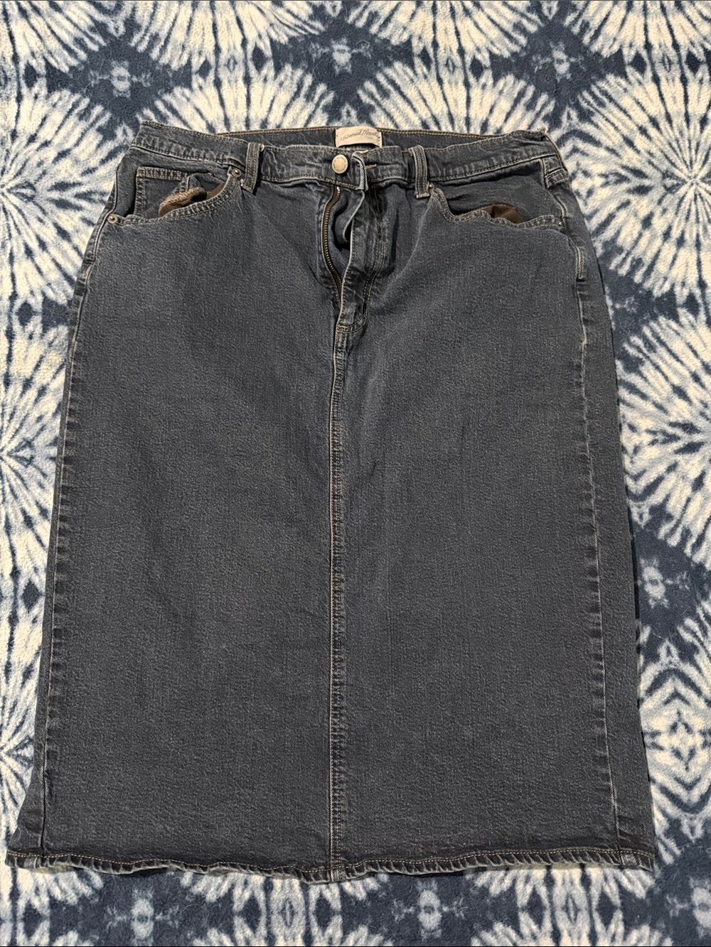 Universal Thread Dark Blue Denim Skirt